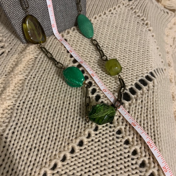 🐞2 for 30🐞 Green Stone Necklace - Picture 2 of 7